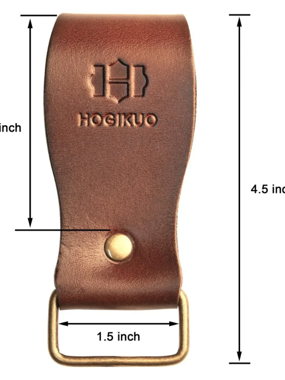 Leather Tape Measure Holder for Belt - Heavy Duty Tool Holder with Metal Clip fo